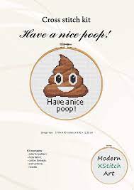 Our porno collection is huge and it's constantly growing. Amazon Com Have A Nice Poop Counted Cross Stitch Kit Poop Emoji Embroidery Kit Handmade Products