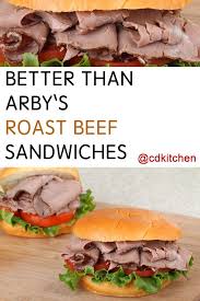 Made With Roast Beef Brown Sugar Onion Soup Mix Water Onion Garlic Powder Salt And Pepper Onion Rolls Cdkitchen Com Roast Beef Recipes Arbys Roast Beef Recipe Beef Sandwich