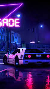 Retrowave Cyberpunk Car 4k Hd Artist Wallpapers Photos And Pictures Car Wallpapers Jdm Wallpaper Art Cars