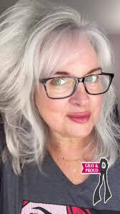 Portrait of A White Woman with Grey Hair and Wrinkels