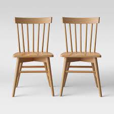 Set Of 2 Windsor Dining Chair Natural Threshold Windsor Dining Chairs Dining Chairs Target Dining Chairs