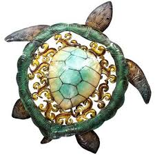 Bay Isle Home Rustic Metal And Capiz Art Turtle Wall Decor Wayfair Ca Turtle Wall Decor Art Rustic Metal