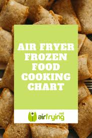 Air Fryer Cooking Chart For Frozen Food In Air Fryer Air