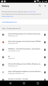 It offers everything we've come to expect from a mobile browser from excellent download management, bookmarks, and easy sharing to accessible customization options and intuitive tab management. Chrome 58 For Android Allows Full Screen Web Apps Tweaks History Autofill Settings 9to5google
