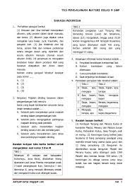 Latihan soal dan kunci jawaban tes masuk smp (ppdb) 2021, terbaru!! Top Pdf Soal Tes Masuk Smp 123dok Com