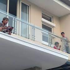 Railing tangga balkon, pagar minimalis.galvanis. Stainles Kaca Tempered Balkon Dan Railing Shopee Indonesia