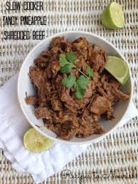 tangy pineapple shredded beef