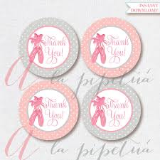 Thank You Favor Tags Ballerina Tags Printable Tag Etsy Favor Tags Thank You Tags Party Invitations Printable