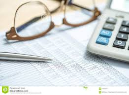 Business Investment Analysis Chart Of Accounts Stock Image