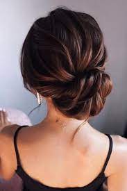 Neu Trend Frisuren 2019 Elegant Low Bun Updo Wedding Hairstyle Weddings Weddingupdos Weddinghair Thick Hair Styles Medium Hair Styles Up Dos For Medium Hair