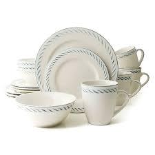 General notes, instructions and observations: Thomson Pottery Nautical Dutch 16 Piece Dinnerware Set In White Bed Bath Beyond