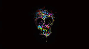 A wallpaper or background (also known as a desktop wallpaper, desktop background, desktop picture or desktop image on computers) is a digital image (photo, drawing etc.) used as a decorative background of a graphical user interface on the screen of a computer, mobile communications device or other electronic device. Cool 4k Wallpapers For Desktop Ipad Iphone Skull Wallpapers Desktop Wallpaper Black Artistic Wallpaper