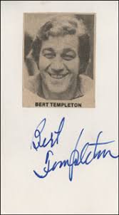 Bert Templeton Autographs, Memorabilia & Collectibles