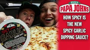 Papa John's *NEW* Spicy Garlic Dipping Sauce!