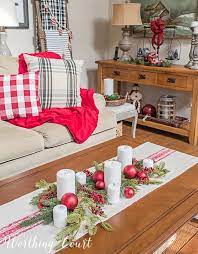 Take A Tour Of My Cozy And Festive Christmas Family Room Worthing Court Christmas Coffee Table Decor Christmas Decorations Bedroom Christmas Decorations Living Room
