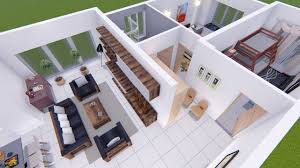 3d design, architecture, construction, engineering, media and entertainment software. 27 X 60 Feet 3d House Plan With Three Bedrooms Drawing Dining Hadi Engineering Youtube