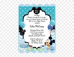 Blue Mickey Mouse Baby Shower Keepsake Bottles Card Hd Png Download 497x644 3635781 Pngfind