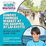 Kids Markets at Sunday Farmers Market