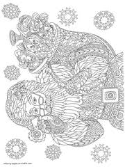Advent wreath coloring pages, free advent printables. 45 Free Christmas Coloring Pages For Adults 2017