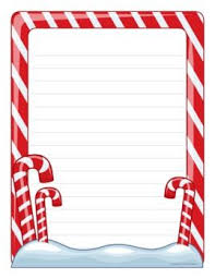 Winter Holiday Writing Paper Christmas Writing Holiday Writing Paper Holiday Writing