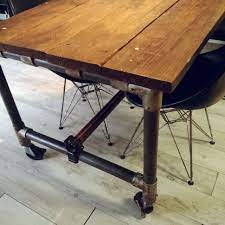 机 単管パイプ 足場板 ヴィンテージ 男前 などのインテリア実例 2016 05 24 09 51 09 roomclip ルームクリップ パイプテーブル インテリア 収納 インテリア