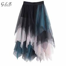 En último lugar te mostramos todo lo que se vende más este año y, aparte, complementos relevantes. Geoksss Comprar Geleier 2018 Mujeres Faldas Malla Empalme Gasa Falda Larga Mujer Saia Midi Tul Perspectiva Sexy Asimetrico Gotico Online Baratos