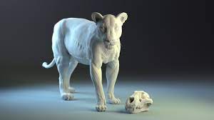 X1 lioness skeleton, with separate polygroups. Lioness Zbrushcentral