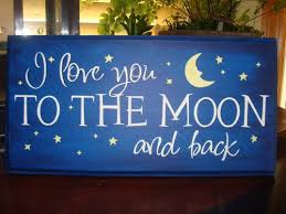 I Love You To The Moon And Back Chic Wood Sign Plaque Stars Moon Love Decor Ebay Kid Room Decor Plaque Sign Moon Decor