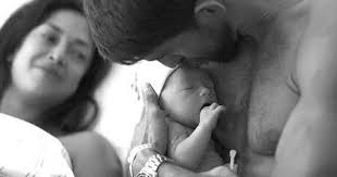 Michael Phelps' baby cheers