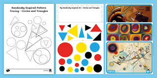 Students will be able to design a circle painting coloring sheet just like. Wassily Kandinsky Circles And Triangles Pack