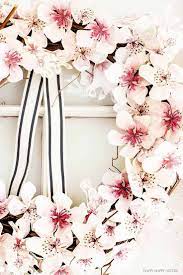 How To Make A Paper Flower Wreath Diy Happy Happy Nester Diy Spring Wreath Diy Wreath Paper Flowers