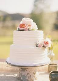 Real Weddings Inspiration Boards Project Wedding Simple Wedding Cake White Wedding Cakes Peony Cake