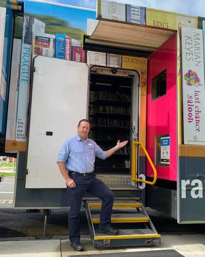 🚐✨ Get ready Burleigh, we're rolling your way!⁣ ⁣ Starting tomorrow, the Mobile  Library will be on Christine Avenue (outside the library) every Saturday  from 9am to 1pm 📚⁣ ⁣ Swing by,