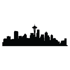Seattle Skyline Wall Quotes Wall Art Decal Seattle Skyline Drawing Seattle Skyline Tattoo Seattle Skyline Outline