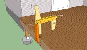 These plans for a diy round outdoor dining table are by jaime costiglio. Deck Bench Plans Free Howtospecialist How To Build Step By Step Diy Plans