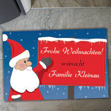 Fussmatte Frohe Weihnachten Mit Namen