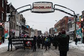 Businesses will have to restrict hours if there's a curfew. Protestors Gather In Hochelaga To Denounce Curfew News The Link