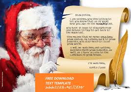 Body text and you can move santa's signature envelope template: Letter From Santa Claus Naughty List Warning Docx