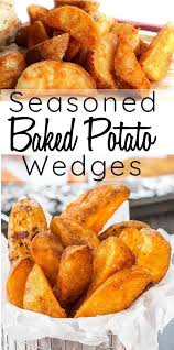 Seasoned Baked Potato Wedges Recipe Potato Wedges Baked Oven Baked Wedges Potato Wedges