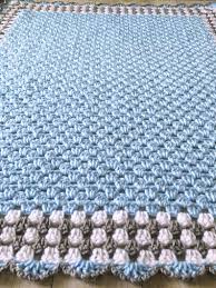 Blue Grey Baby Blanket Crochet Baby Blanket Blue Baby Etsy Baby Blanket Crochet Blue Crochet Blanket Pink Baby Blanket