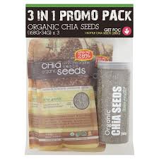 Chia seed thickening gel to create a thickening gel for the base of puddings, soups and sauces, combine 2 tablespoons of seeds to 1/2 cup water, vegetable juice or fruit juice. Love Earth Organic Chia Seeds 168g 34g X 3 Packs Free 1 Bottle Chia Seeds 280g Tesco Groceries