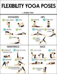 20 Beginner Yoga Poses For Flexibility Free Printable Yoga Poses For Beginners Yoga Routine For Beginners Yoga For Beginners