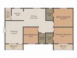 Hobby room bedroom 15' x 13'. 1540 Sq Ft 3 Bhk Floor Plan Image Sai Raghavendra White Midas Available For Sale Proptiger Com