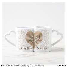 20th wedding anniversary gifts for husbands. Personalised 20 Year Anniversary Gifts For Couples Coffee Mug Set Zazzle Co Uk 20 Year Anniversary Gifts Anniversary Gifts For Couples 60th Wedding Anniversary Gifts