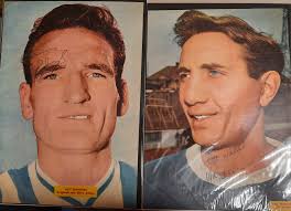 Signed Roy Jennings and Mel Hopkins in Brighton colours