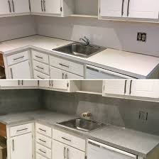 I recently resurfaced the kitchen counters in my studio, added leather drawer pulls laminate countertops are an affordable option for counters, but overtime they begin to. Countertop Refinishing For Bathrooms And Kitchens In Miami Broward