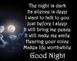 Good Night Poem Images Good Night Poems Night Poem Good Morning Images