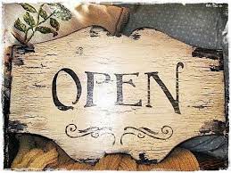 A simpler time…a place where customer service and customer appreciation is still valued. Vintage Style Open Closed Sign Business French By Mypaintedporch 59 95 Hand Painted Signs Sign Art Closed Sign Business