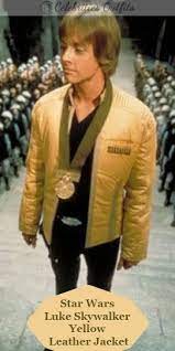 Star Wars Luke Skywalker Yellow Jacket Stylish Leather Jacket Celebrities Leather Jacket Designer Leather Jackets