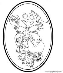 Ready to make the season bright? Halloween Characters In One Frame Coloring Pages Nightmare Before Christmas Coloring Pages Coloring Pages For Kids And Adults